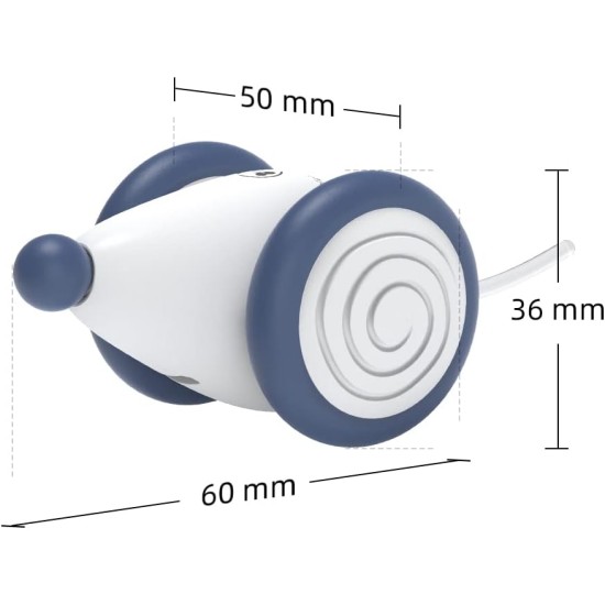 INF Cat Toy Electric Toy Mouse for Cats with USB Cable, Interactive Toy Mouse with Light Tail INF Cat Toy Electric Toy Mouse for Cats with USB Cable, Interactive Toy Mouse with Light Tail