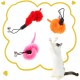InnoHHustle Pack of 10 Cat Worm Toy Refills Cat Wall Toy Replacement Refill Cat Wand Toy Replacement Leads Furry Tail Worm with Bells for Kitten Training InnoHHustle Pack of 10 Cat Worm Toy Refills Cat Wall Toy Replacement Refill Cat Wand Toy Replacement Leads Furry Tail Worm with Bells for Kitten Training