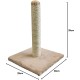 Interactive Cat Toy, Claudia Scratching Post 29 x 29 x 39 cm, Light Beige