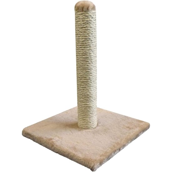 Interactive Cat Toy, Claudia Scratching Post 29 x 29 x 39 cm, Light Beige