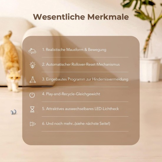 Interaktives Katzenspielzeug Wicked Mouse UP (Blau-N) Interaktives Katzenspielzeug Wicked Mouse UP (Blau-N)