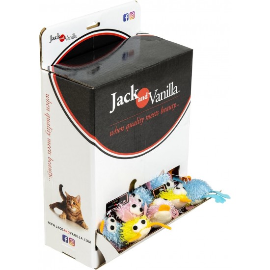 JACK AND VANILLA, Interactive Cat Toy Bird Shape Stimulating and Durable Size 5cm Ideal for Your Cat Well-being Model Cat Toy