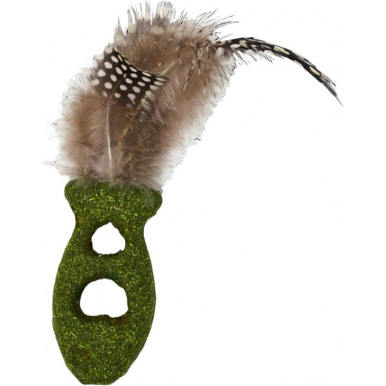 JACK AND VANILLA, Interactive Cat Toy Mouse with Catnip - Stimulates Hunting Instinct - Durable and Safe - 1.7" - Green/Brown Herbals JACK AND VANILLA, Interactive Cat Toy Mouse with Catnip - Stimulates Hunting Instinct - Durable and Safe - 1.7" - Green/Brown Herbals