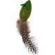 JACK AND VANILLA, Interactive Cat Toy with Matatabi Mouse and Feathers, Stimulates Hunting Instinct, 40 cm, Brown. Ideal for Active Play and Cat Well-being, Herbals Model