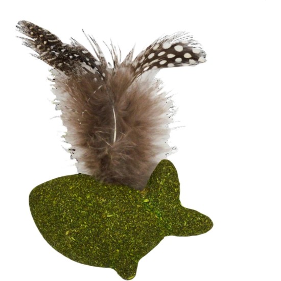 JACK AND VANILLA, Interactive Cat Toy with Matatabi Mouse and Feathers, Stimulates Hunting Instinct, 40 cm, Brown. Ideal for Active Play and Cat Well-being, Herbals Model JACK AND VANILLA, Interactive Cat Toy with Matatabi Mouse and Feathers, Stimulates Hunting Instinct, 40 cm, Brown. Ideal for Active Play and Cat Well-being, Herbals Model