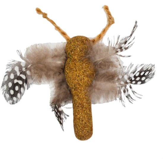 JACK AND VANILLA, Interactive Cat Toy with Matatabi Mouse and Feathers, Stimulates Hunting Instinct, 40 cm, Brown. Ideal for Active Play and Cat Well-being, Herbals Model JACK AND VANILLA, Interactive Cat Toy with Matatabi Mouse and Feathers, Stimulates Hunting Instinct, 40 cm, Brown. Ideal for Active Play and Cat Well-being, Herbals Model