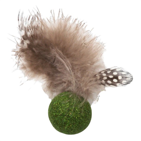 JACK AND VANILLA, Interactive Cat Toy with Matatabi Mouse and Feathers, Stimulates Hunting Instinct, 40 cm, Brown. Ideal for Active Play and Cat Well-being, Herbals Model JACK AND VANILLA, Interactive Cat Toy with Matatabi Mouse and Feathers, Stimulates Hunting Instinct, 40 cm, Brown. Ideal for Active Play and Cat Well-being, Herbals Model