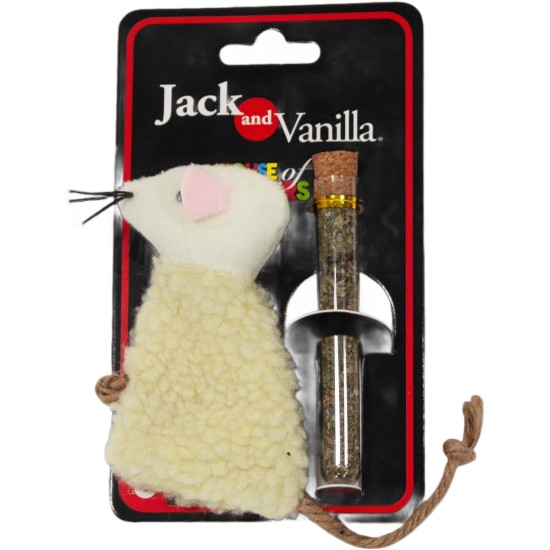 JACK AND VANILLA, Interaktives Katzenspielzeug in Maus-Optik mit nachfüllbarem Katzenminze, realistisches Design, langlebig und sicher, Größe 10,5 cm, Farbe Weiß, Modellspielzeug JACK AND VANILLA, Interaktives Katzenspielzeug in Maus-Optik mit nachfüllbarem Katzenminze, realistisches Design, langlebig und sicher, Größe 10,5 cm, Farbe Weiß, Modellspielzeug