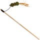 JACK AND VANILLA, Interaktives Katzenspielzeug mit Kugel und Feder, stimuliert den Jagdinstinkt, nachhaltige Materialien, 40 cm, grün/braun, Modell Herbals JACK AND VANILLA, Interaktives Katzenspielzeug mit Kugel und Feder, stimuliert den Jagdinstinkt, nachhaltige Materialien, 40 cm, grün/braun, Modell Herbals