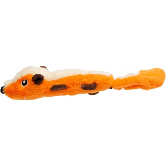 JACK AND VANILLA Orange Fox Durable Soft Interactive Dog Cat Toy with Integrated Whistle - Ideal for Playing and Cuddling - 24cm JACK AND VANILLA Orange Fox Durable Soft Interactive Dog Cat Toy with Integrated Whistle - Ideal for Playing and Cuddling - 24cm
