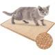 JUVEL Cat Scratching Mat, Natural Sisal Rope Scratching Pad for Cat Grinding Claws and Protecting Carpet Furniture, Durable Non-Slip Floor Cat Play Sleeping Scratching Toy (S: 30×40cm) JUVEL Cat Scratching Mat, Natural Sisal Rope Scratching Pad for Cat Grinding Claws and Protecting Carpet Furniture, Durable Non-Slip Floor Cat Play Sleeping Scratching Toy (S: 30×40cm)