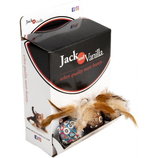 Jack and Vanilla, Bird Cat Toy, 11 cm, Colourful and Realistic Design, Stimulates Hunting Instinct, Durable and Non-Toxic, Easy to Clean, 11 cm, Model Cat Toy Jack and Vanilla, Bird Cat Toy, 11 cm, Colourful and Realistic Design, Stimulates Hunting Instinct, Durable and Non-Toxic, Easy to Clean, 11 cm, Model Cat Toy
