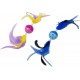Jack and Vanilla, Bird Cat Toy, 11 cm, Colourful and Realistic Design, Stimulates Hunting Instinct, Durable and Non-Toxic, Easy to Clean, 11 cm, Model Cat Toy Jack and Vanilla, Bird Cat Toy, 11 cm, Colourful and Realistic Design, Stimulates Hunting Instinct, Durable and Non-Toxic, Easy to Clean, 11 cm, Model Cat Toy