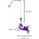 KONG Connects Window Teaser (Colour Various) - Colourful Bird to Stimulate Cat Games