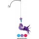 KONG Connects Window Teaser (Colour Various) - Colourful Bird to Stimulate Cat Games