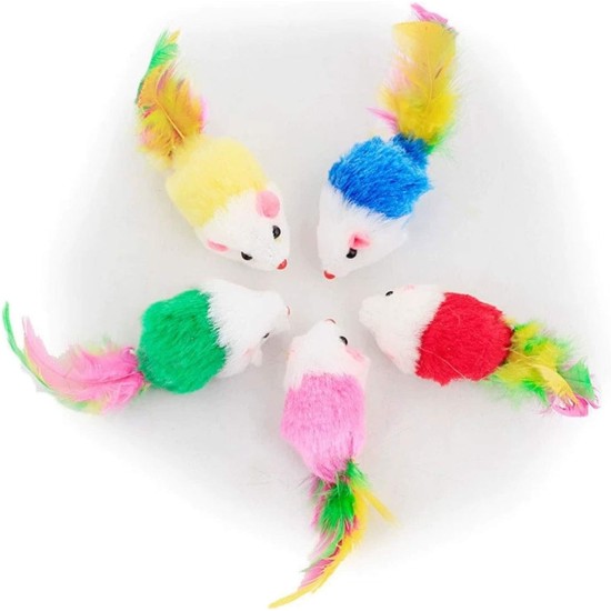 Katzenmäuse Spielzeug für Indoor-Katzen, 5 Farben Katzenspielzeug Mäuse für Katzen, Fellmäuse Katzenspielzeug Mäuse Kätzchen interaktive Spiel Katzenmäuse Spielzeug für Indoor-Katzen, 5 Farben Katzenspielzeug Mäuse für Katzen, Fellmäuse Katzenspielzeug Mäuse Kätzchen interaktive Spiel