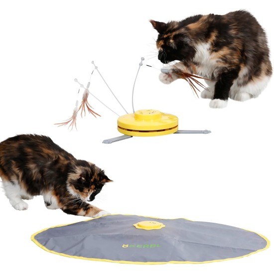 Kerbl 2-in-1 Catch The Tail Feather Cat Toy, 70 x 53 x 5 cm Kerbl 2-in-1 Catch The Tail Feather Cat Toy, 70 x 53 x 5 cm