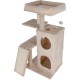 Kerbl Alessia 80915 Cat Scratching Post (Colour: Beige, Height: 100 cm, Double-Storey Cave with Multiple Inputs and Outputs, Includes Play Ball, Large Lounger Bed, Cat Toy, Animal Accessories) Kerbl Alessia 80915 Cat Scratching Post (Colour: Beige, Height: 100 cm, Double-Storey Cave with Multiple Inputs and Outputs, Includes Play Ball, Large Lounger Bed, Cat Toy, Animal Accessories)