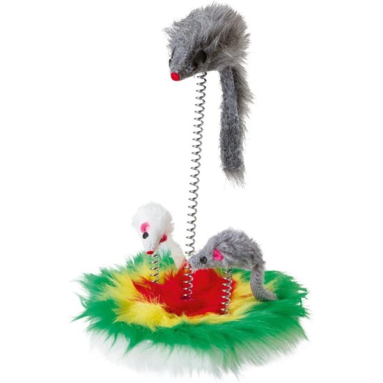Kerbl Fur Mouse on a Spring, 17 cm Kerbl Fur Mouse on a Spring, 17 cm