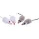 Kerbl Grey-White Mice, 5 cm, 4 Piece Kerbl Grey-White Mice, 5 cm, 4 Piece