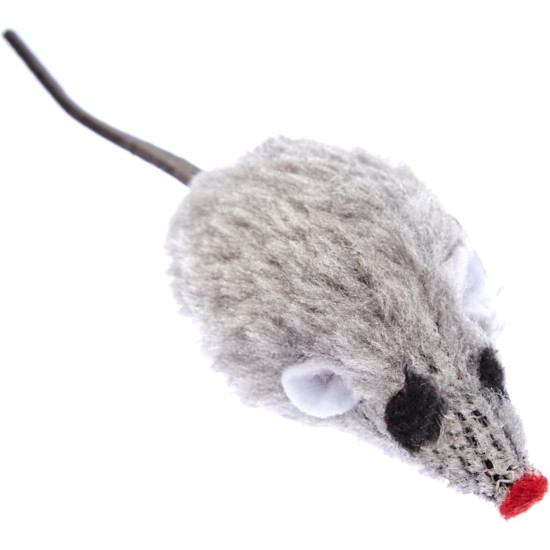 Kerbl Grey-White Mice, 5 cm, 4 Piece Kerbl Grey-White Mice, 5 cm, 4 Piece