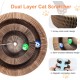 Kitty Kurlz Cat Toy, Magic Accordion Scratching Board, Interactive Toy with Ball Track, Cardboard Scratching Toy for Indoor Cats and Kittens, Activity and Exercise Kitty Kurlz Cat Toy, Magic Accordion Scratching Board, Interactive Toy with Ball Track, Cardboard Scratching Toy for Indoor Cats and Kittens, Activity and Exercise
