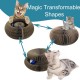 Kitty Kurlz Cat Toy, Magic Accordion Scratching Board, Interactive Toy with Ball Track, Cardboard Scratching Toy for Indoor Cats and Kittens, Activity and Exercise Kitty Kurlz Cat Toy, Magic Accordion Scratching Board, Interactive Toy with Ball Track, Cardboard Scratching Toy for Indoor Cats and Kittens, Activity and Exercise