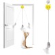LBJFYHJN Cat Toy Self-Employment Hanging Door Frame, Grey Mice, Realistic Plush Mouse The Squeaks, Interactive Cat Toy Mouse with Feather Tail LBJFYHJN Cat Toy Self-Employment Hanging Door Frame, Grey Mice, Realistic Plush Mouse The Squeaks, Interactive Cat Toy Mouse with Feather Tail