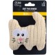 LOVE STORY Plush Toy Cat 10 x 12 cm Boho Cat Natural LOVE STORY Plush Toy Cat 10 x 12 cm Boho Cat Natural