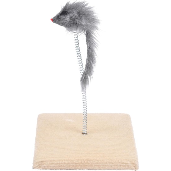 Love Story, Feather Mouse on Tray Toy 14.3 x 14.3 x 23 cm Grey Love Story, Feather Mouse on Tray Toy 14.3 x 14.3 x 23 cm Grey