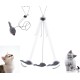 MEISO Interactive Cat Toy - Pack of 2 Hanging Toys for Door Frame, Self-Employment Mouse Door Hanging, Bouncing Mouse Toy Dancer MEISO Interactive Cat Toy - Pack of 2 Hanging Toys for Door Frame, Self-Employment Mouse Door Hanging, Bouncing Mouse Toy Dancer