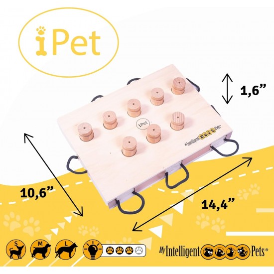 MICE - My Intelligent Dogs Interaktives Katzenspielzeug aus Holz Intelligentes Spielzeug für Katzen MICE - My Intelligent Dogs Interaktives Katzenspielzeug aus Holz Intelligentes Spielzeug für Katzen
