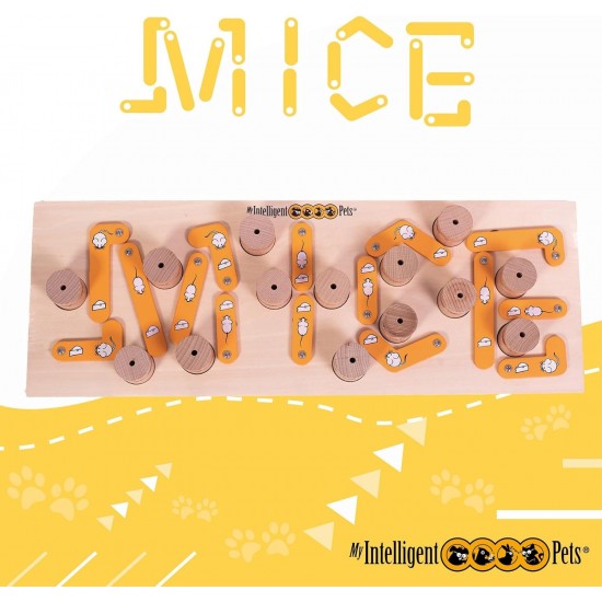 MICE - My Intelligent Dogs Interaktives Katzenspielzeug aus Holz Intelligentes Spielzeug für Katzen MICE - My Intelligent Dogs Interaktives Katzenspielzeug aus Holz Intelligentes Spielzeug für Katzen