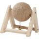 MagiDeal Rabbit Scratcher Toy, Interactive Wooden Toy with Sisal Ball, Ideal for Rabbits, Chinchillas & Cats MagiDeal Rabbit Scratcher Toy, Interactive Wooden Toy with Sisal Ball, Ideal for Rabbits, Chinchillas & Cats