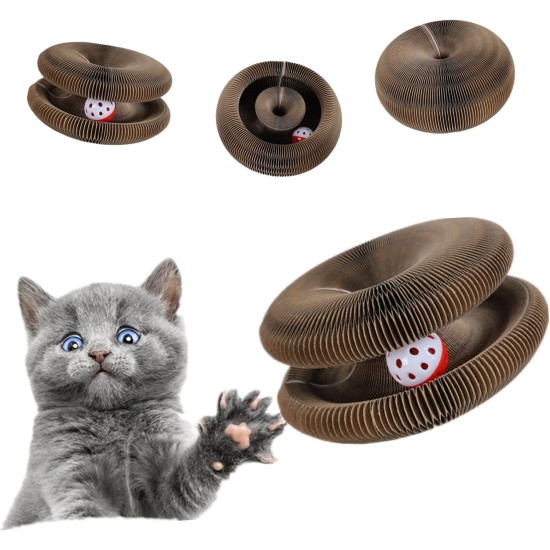 Magic Organ Cat Scratching Board, Cat Scratching Board, Cat Toy, Magic Foldable Scratching Cardboard, Interactive Foldable Scratching Toy with Bell Ball, Interactive Foldable Scratching Toy Magic Organ Cat Scratching Board, Cat Scratching Board, Cat Toy, Magic Foldable Scratching Cardboard, Interactive Foldable Scratching Toy with Bell Ball, Interactive Foldable Scratching Toy