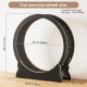 Mondeer Cat Wheel for Indoor Cat, 110 cm Treadmill with Removable Carpet for Cats, Wooden Balance Bike for Small, Medium, Large Cat, Fitness Weight Loss Device, Natural Wood