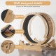 Mondeer Cat Wheel for Indoor Cat, 110 cm Treadmill with Removable Carpet for Cats, Wooden Balance Bike for Small, Medium, Large Cat, Fitness Weight Loss Device, Natural Wood