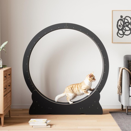Mondeer Cat Wheel for Indoor Cat, 110 cm Treadmill with Removable Carpet for Cats, Wooden Balance Bike for Small, Medium, Large Cat, Fitness Weight Loss Device, Natural Wood Mondeer Cat Wheel for Indoor Cat, 110 cm Treadmill with Removable Carpet for Cats, Wooden Balance Bike for Small, Medium, Large Cat, Fitness Weight Loss Device, Natural Wood