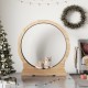 Mondeer Cat Wheel for Indoor Cat, 110 cm Treadmill with Removable Carpet for Cats, Wooden Balance Bike for Small, Medium, Large Cat, Fitness Weight Loss Device, Natural Wood