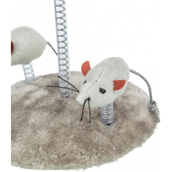 Mouse Family on Springs, Plush Mouse Family on Springs, Plush