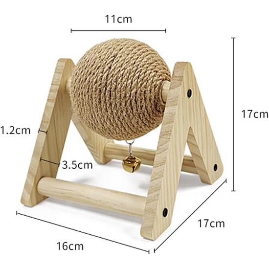 Namvo Pet Anti Boredom Scratch Ball Chew Resistant Sisal Ball with Dwarf Ear Ear Suitable for Dogs and Cats Namvo Pet Anti Boredom Scratch Ball Chew Resistant Sisal Ball with Dwarf Ear Ear Suitable for Dogs and Cats