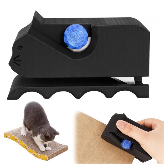 Necdeol Cardboard Cutter for Cat Scratching Boards, 3D Printed Cardboard Cutter, Cat-Shaped Manual Cat Scratching Boards Cardboard Cutting Tool with Blade Pet Accessories (Black) Necdeol Cardboard Cutter for Cat Scratching Boards, 3D Printed Cardboard Cutter, Cat-Shaped Manual Cat Scratching Boards Cardboard Cutting Tool with Blade Pet Accessories (Black)