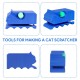 Necdeol Cardboard Cutter for Cat Scratching Boards, 3D Printed Cardboard Cutter, Cat-Shaped Manual Cat Scratching Boards Cardboard Cutting Tool with Blade Pet Accessories (Black) Necdeol Cardboard Cutter for Cat Scratching Boards, 3D Printed Cardboard Cutter, Cat-Shaped Manual Cat Scratching Boards Cardboard Cutting Tool with Blade Pet Accessories (Black)
