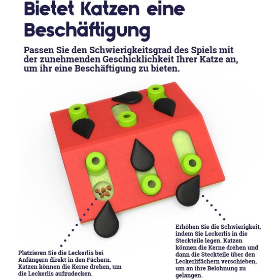 Nina Ottosson by Petstages Buggin Out Puzzle & Play - Interactive Cat Toy for Treats Nina Ottosson by Petstages Buggin Out Puzzle & Play - Interactive Cat Toy for Treats