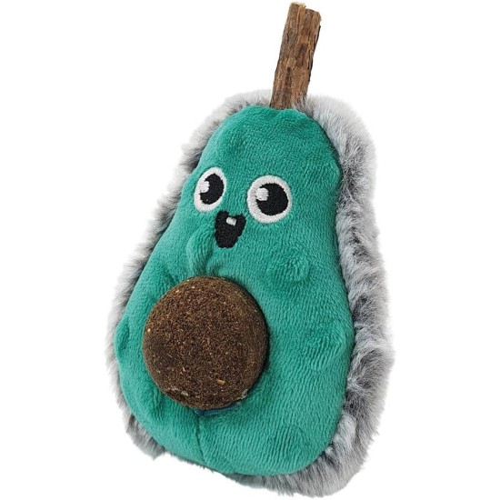 Nobby 62419 Plush Avocado with Matatabi Stick and Catnip Ball 13 cm Green Nobby 62419 Plush Avocado with Matatabi Stick and Catnip Ball 13 cm Green