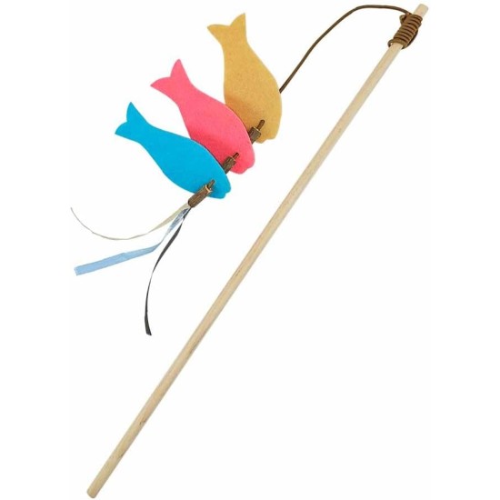Nobby Angel Fish Felt with Wooden Tab: 46 cm, Band with Toy: 90 cm Nobby Angel Fish Felt with Wooden Tab: 46 cm, Band with Toy: 90 cm