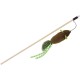 Nobby Fishing Rod with Plush Mouse with Catnip, Green Rod 40 cm, Ribbon with Toy 95 cm, Pack of 1 Nobby Fishing Rod with Plush Mouse with Catnip, Green Rod 40 cm, Ribbon with Toy 95 cm, Pack of 1