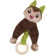 Nobby Plush Cat with Catnip with Wooden Ring Green 17 cm Nobby Plush Cat with Catnip with Wooden Ring Green 17 cm