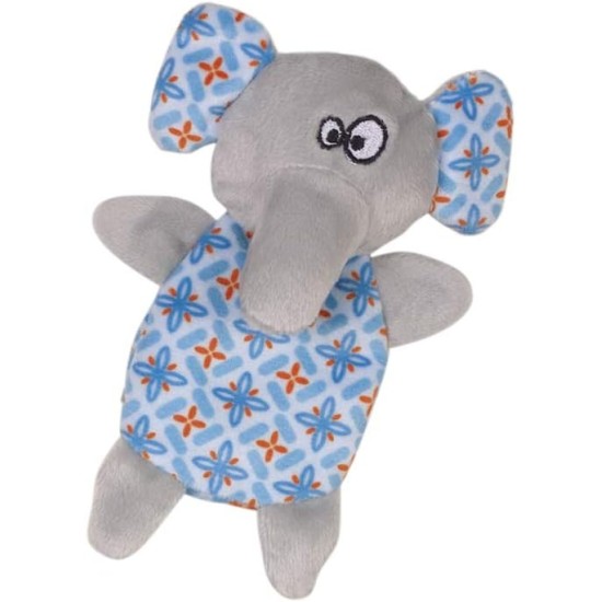 Nobby Plush Elephant with Catnip, Blue, 14 cm, Pack of 1