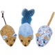 Nobby Plush Mice with Catnip, Blue, 12 cm, 1 Pack (1 x 3 Pieces) Nobby Plush Mice with Catnip, Blue, 12 cm, 1 Pack (1 x 3 Pieces)